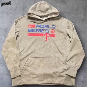 Philadelphia Phillies Hoodie Mens XL Gray MLB Baseball Nike World Series 2022